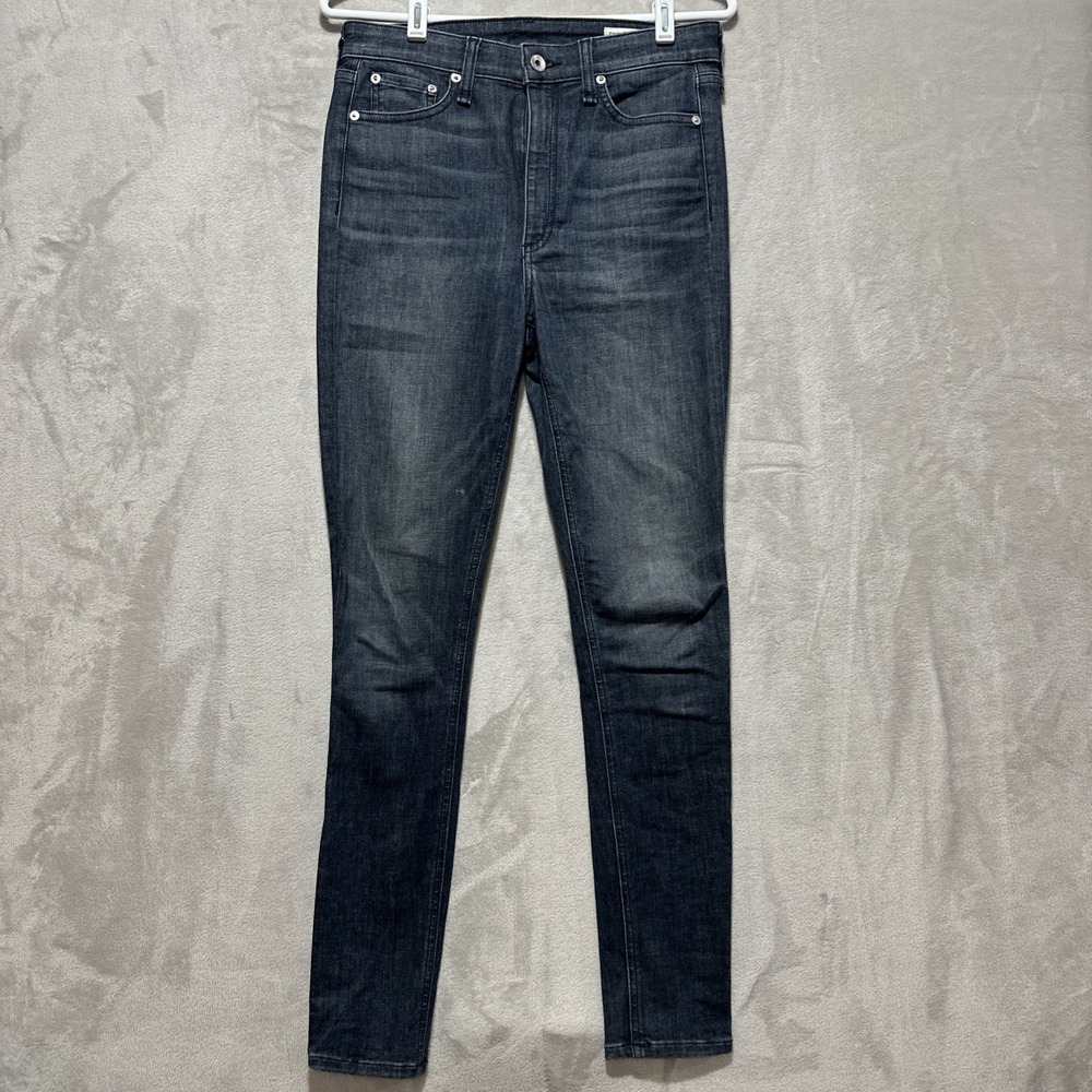 NWT Rag‎ & Bone Nina High Rise Skinny Jeans Grace Bay Dark Wash Size 27